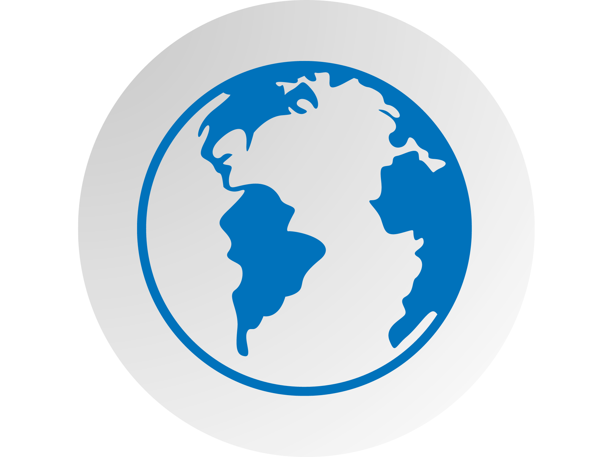 Abstract Earth silhouette on white background