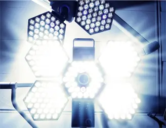 Bright LED surgical lights