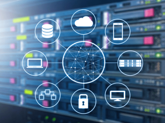 Digital data storage and security diagram
