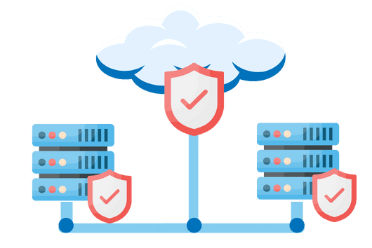 Cloud data security illustration