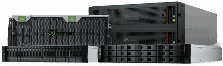 Seagate storage servers on display