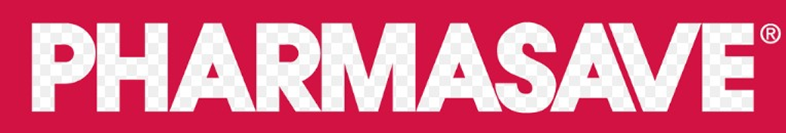 Pharmasave brand name in white text