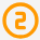 Number two in orange circle