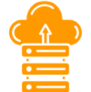 Data storage cloud graphic